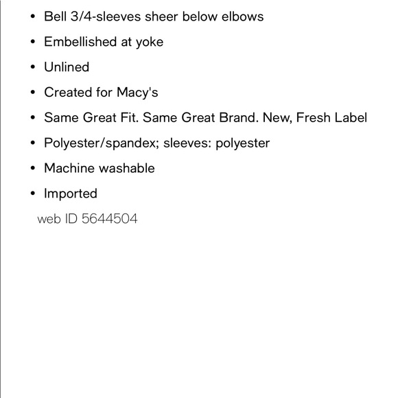 JM Collection Embellished Bell-Sleeve Dress - Picture 5 of 13